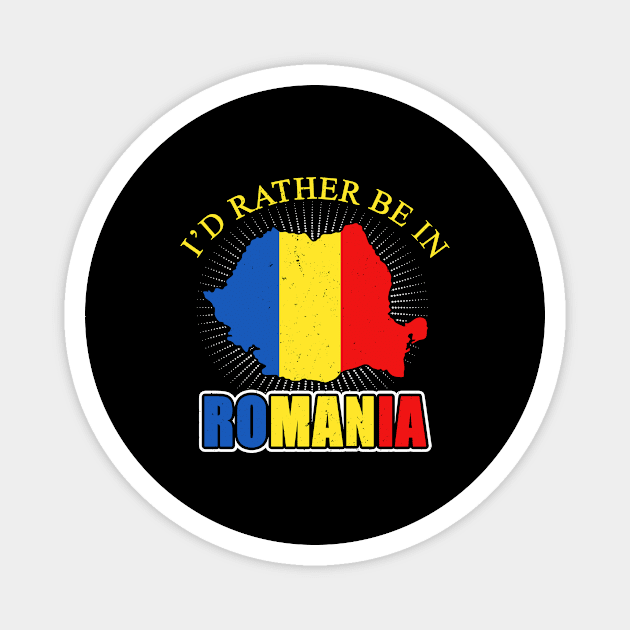 Romania Flag Magnet by funkyteesfunny